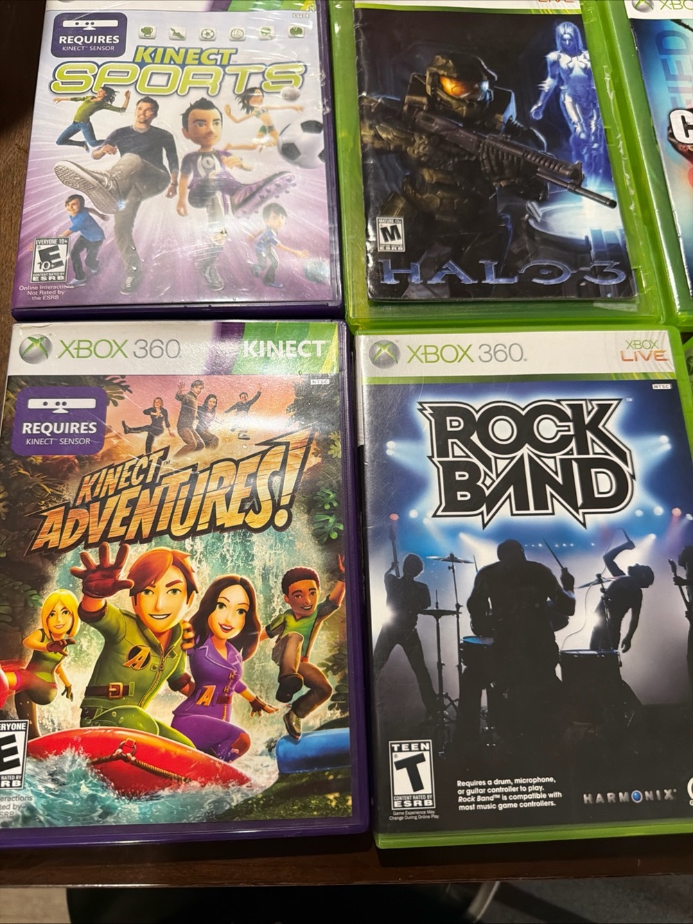 Microsoft Xbox 360 Game Lot of 9 games with Cases
